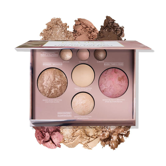 HOTLAURA GELLER NEW YORK Best of the Best Baked Palette – 7-in-1 Full Face Palette – Bronzer, Blush, 2 Highlighters & 3 Eyeshadows – Crease-Proof, Handmade in Italy – Travel-Friendly