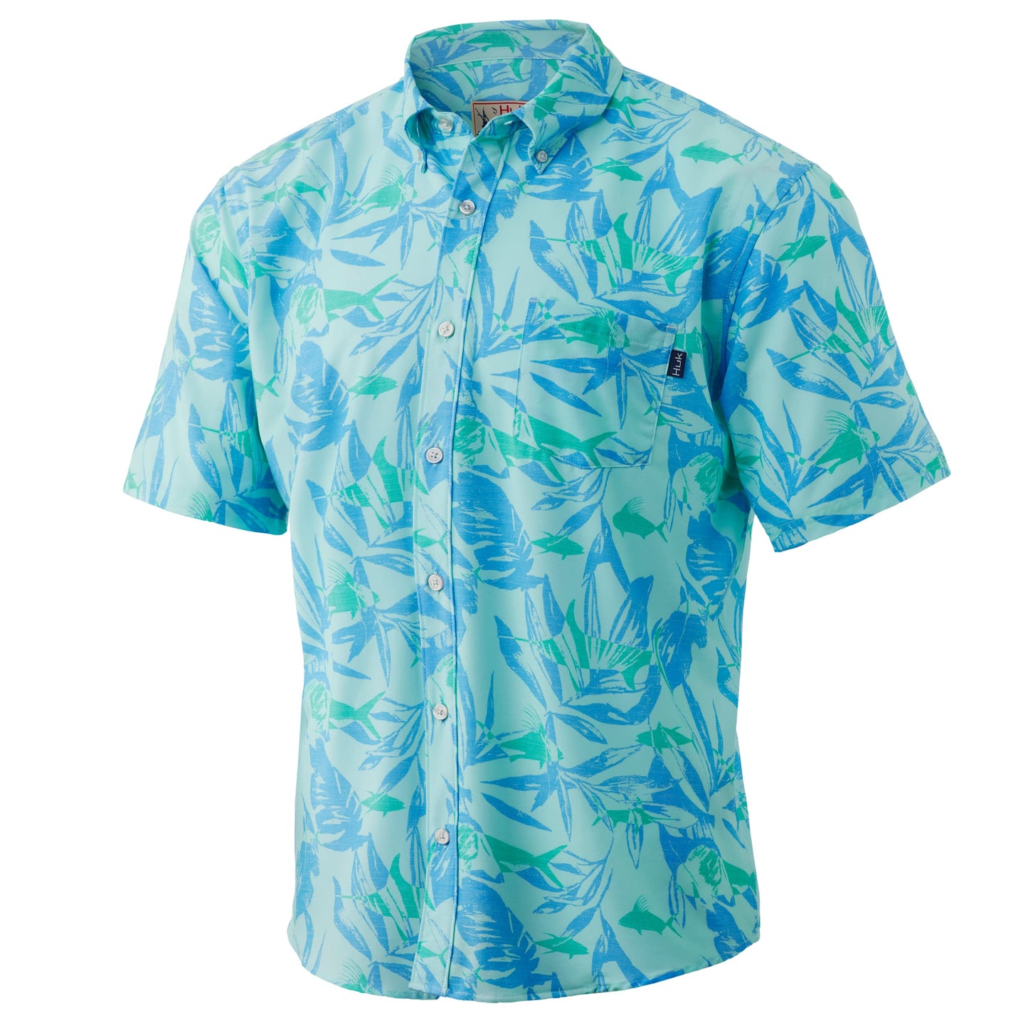 HOTHUK Mens Kona Short Sleeve Shirt | Performance Button Down