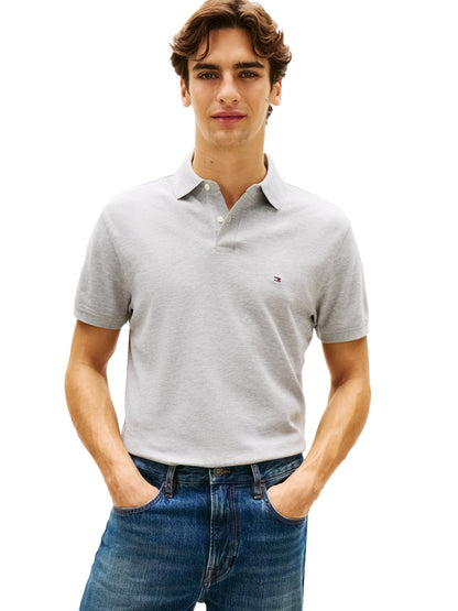 HOTTommy Hilfiger Men's Short Sleeve Polo Shirts in Classic Fit with Stretch and Organic Pique Cotton