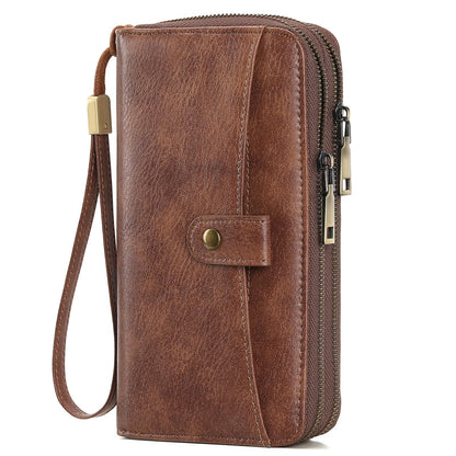 HOTGAEKEAO Wallet for Women Clutch Leather RFID Blocking Wristlet Purse Zip Around Wallets Large Capacity Credit Card Holder