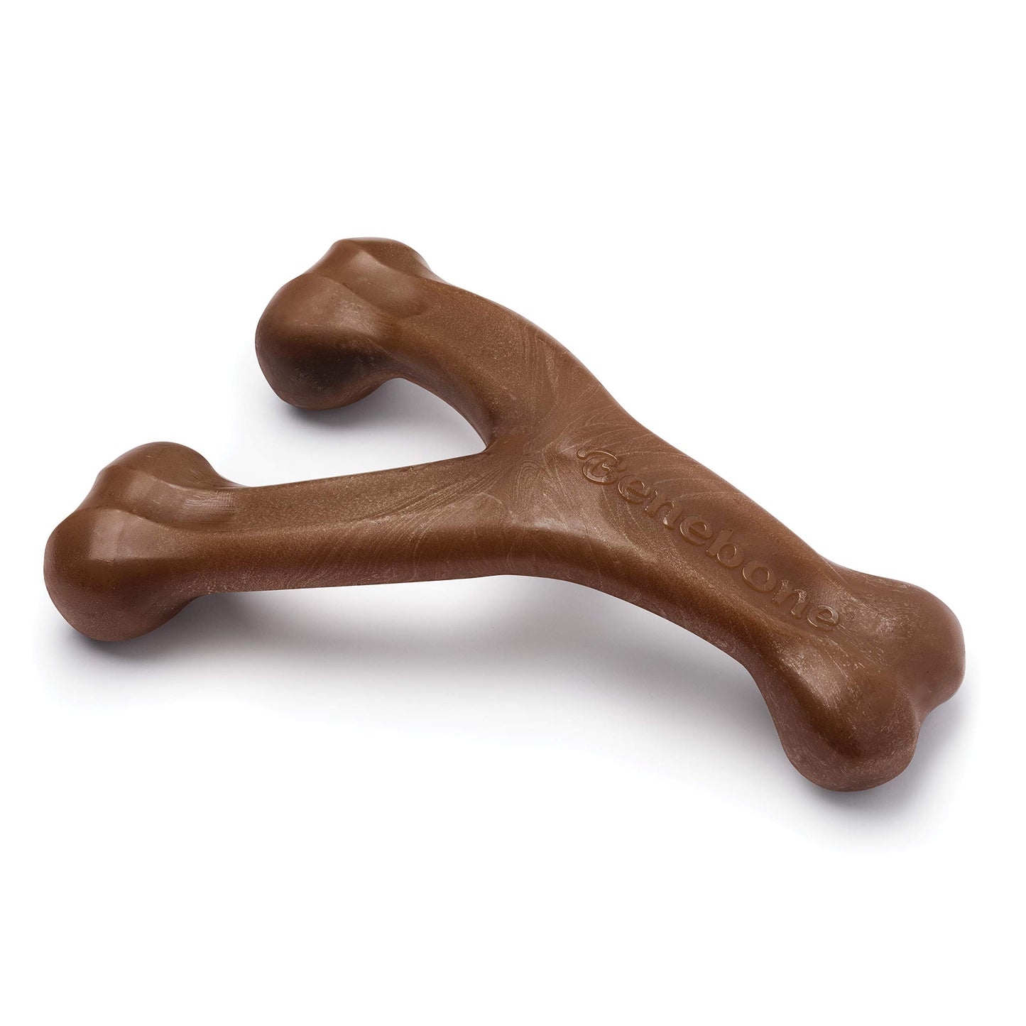 HOTBenebone Wishbone Durable Dog Chew Toy for Aggressive Chewers, Real Bacon, Made in USA, Medium
