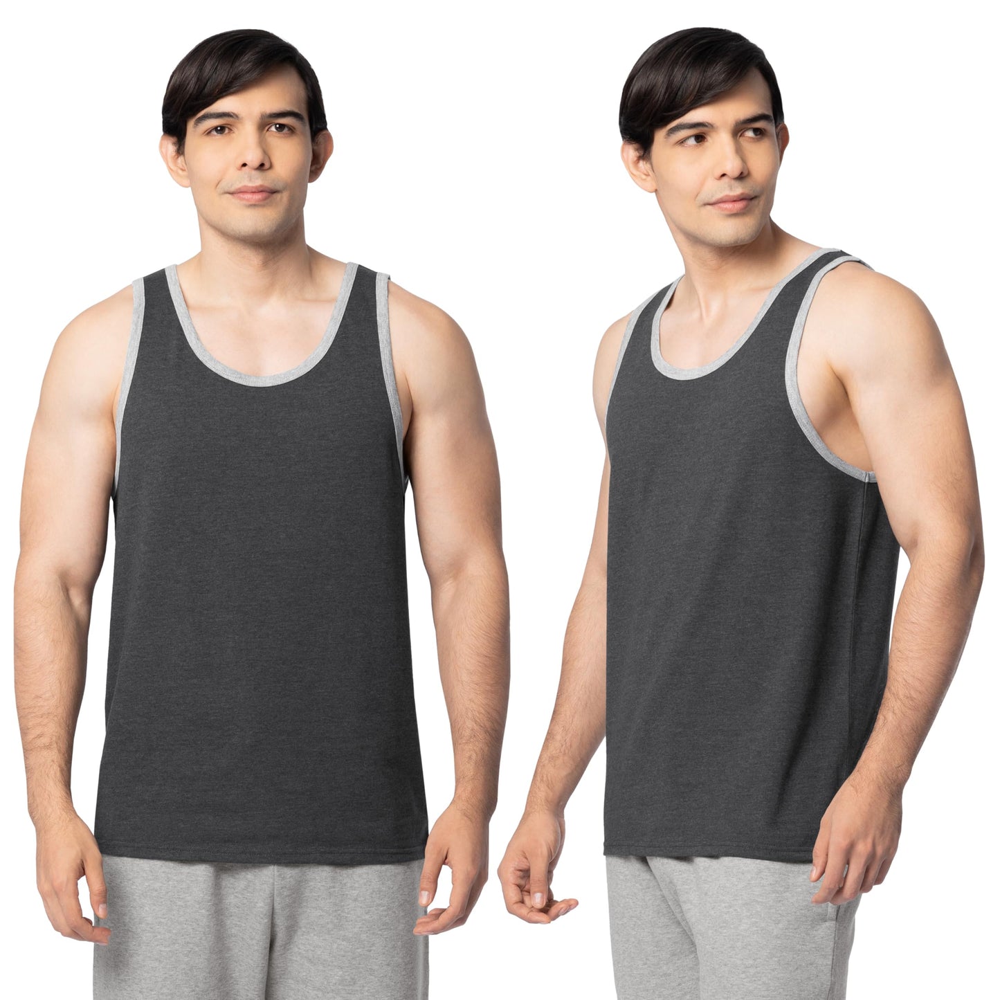 HOTFruit of the Loom Men's Eversoft Cotton Sleeveless T Shirts, Breathable & Moisture Wicking with Odor Control, Sizes S-4X