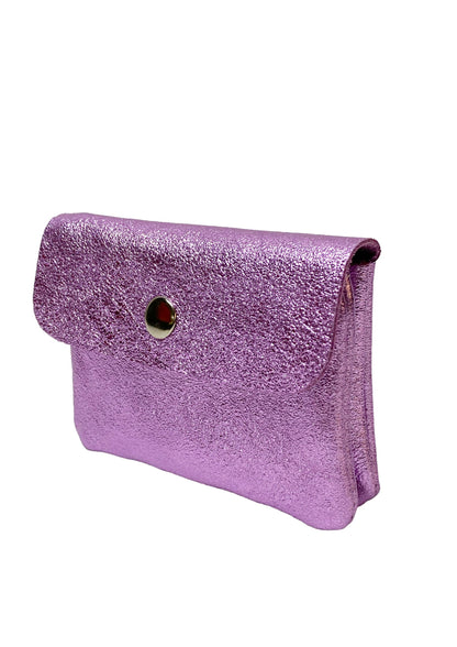 HOTSmall Women's Wallet in Genuine Italian Leather (Black)