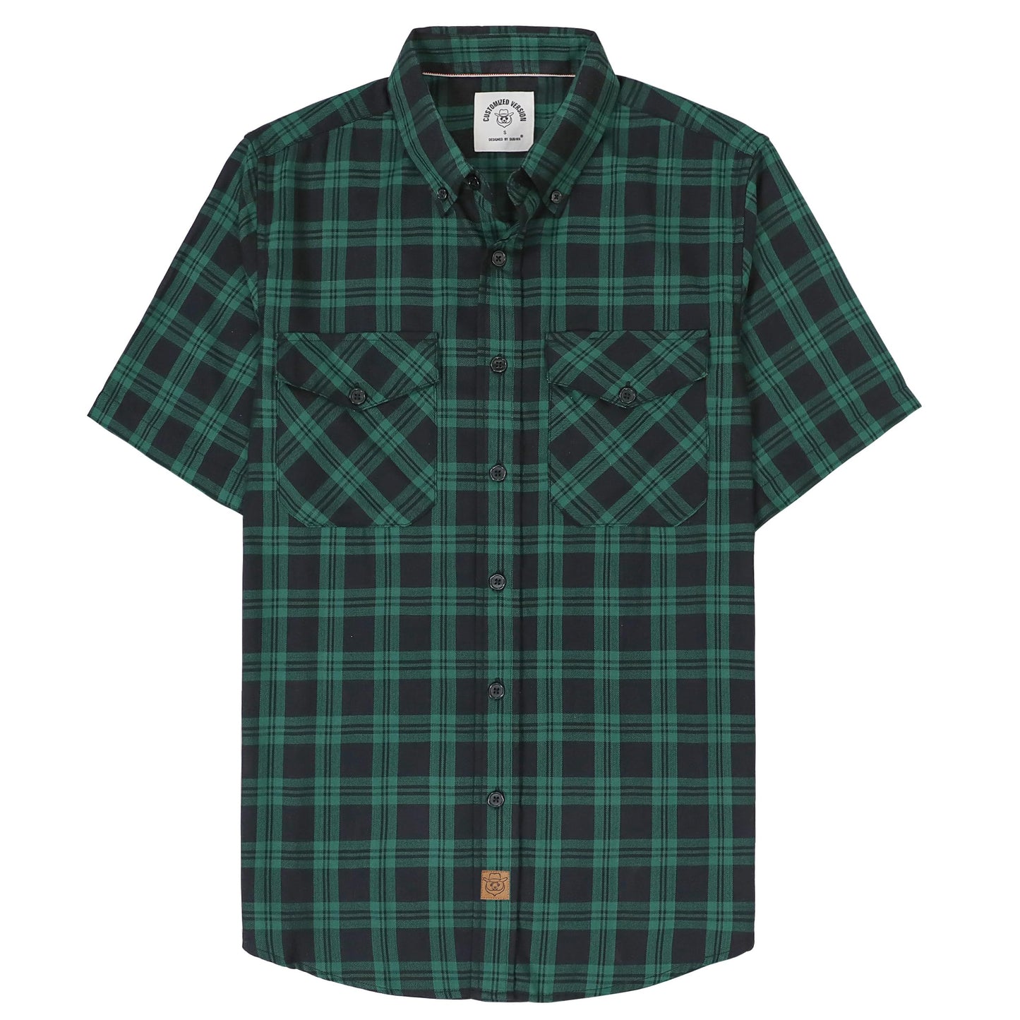 HOTDubinik® Mens Short Sleeve Button Down Two Pockets Soft Vintage Regular Fit Vintage Fishing Casual Shirts