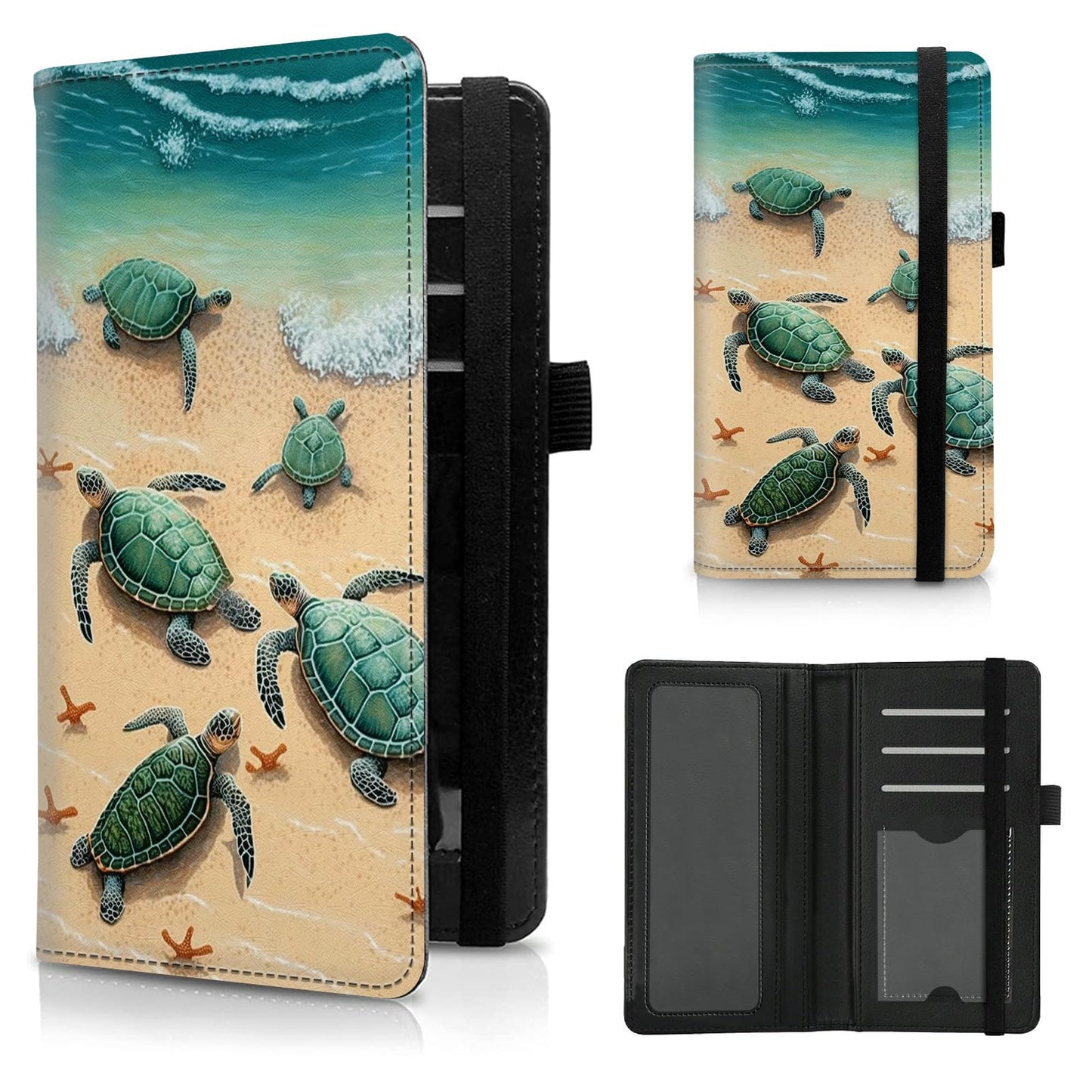 HOTCheck Book Cover for Personal Checkbook American Flag Sunflowers Cow Pattern Design PU Leather Checkbook Cover for Men Women with Card Slot & Pen Holder and Elastic Strap for Duplicate Checks
