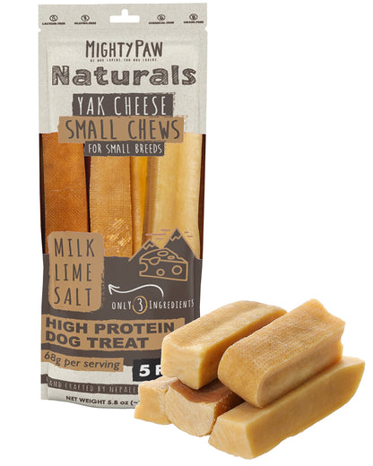 HOTMighty Paw Yak Cheese Dog Chews – All-Natural Long Lasting Hard Chew for Aggressive Chewers – High Protein, Odor-Free Dog Treat – 3 Ingredient Natural Yak Chews for Large Dogs – (4 Pack)