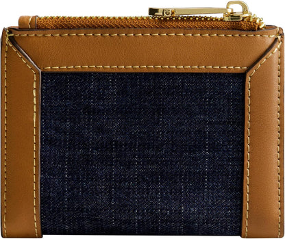 HOTTrue Religion Women's Mini Wallet, Dark Denim, One Size | Compact profile with multiple card slots for everyday carry.