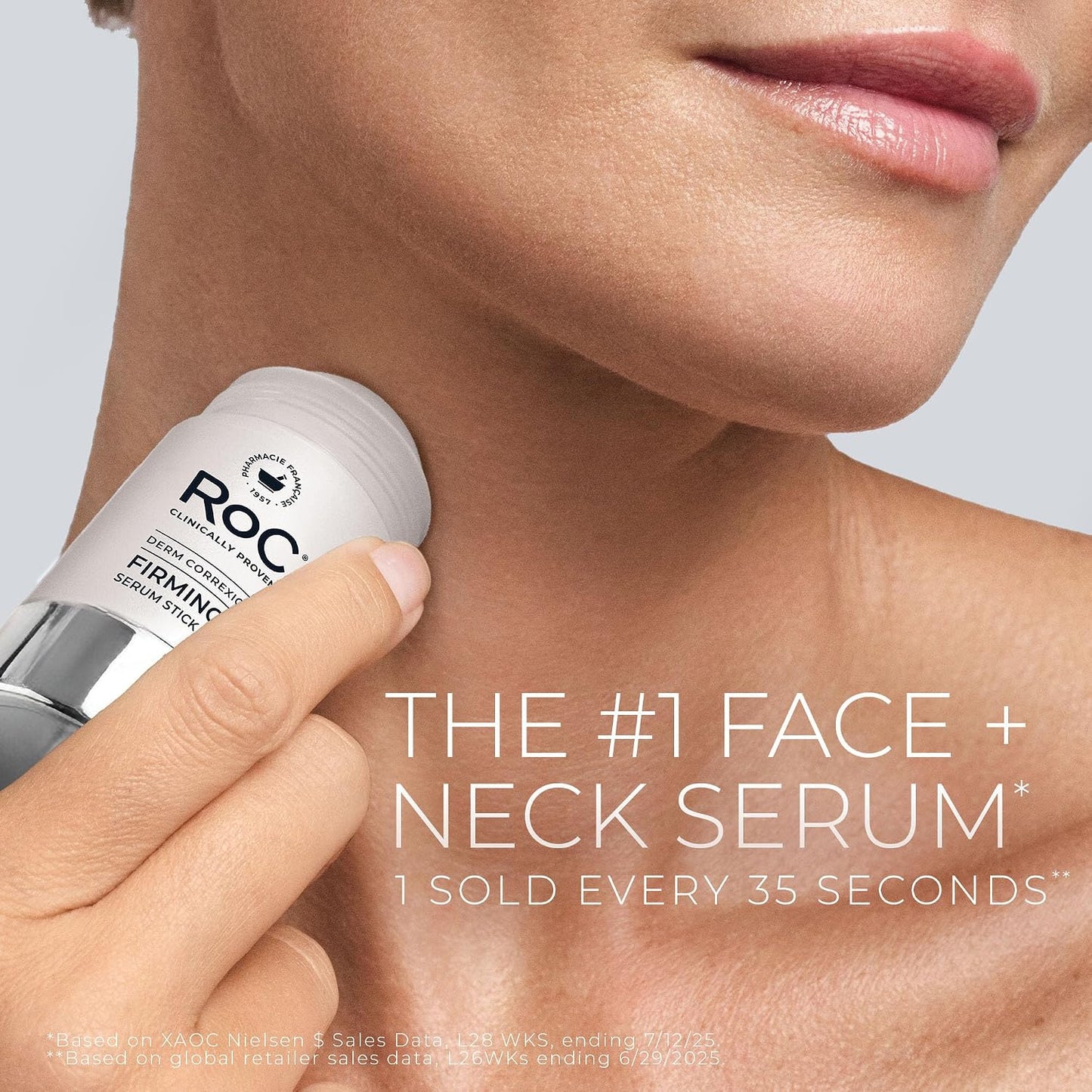 HOTRoC Derm Correxion Retinol Firming Serum Stick with Antioxidants to Visibly Tighten and Firm Wrinkles and Laugh Lines For Men and Women + Retinol Eye Cream Packette, 1.0 oz (Packaging May Vary)