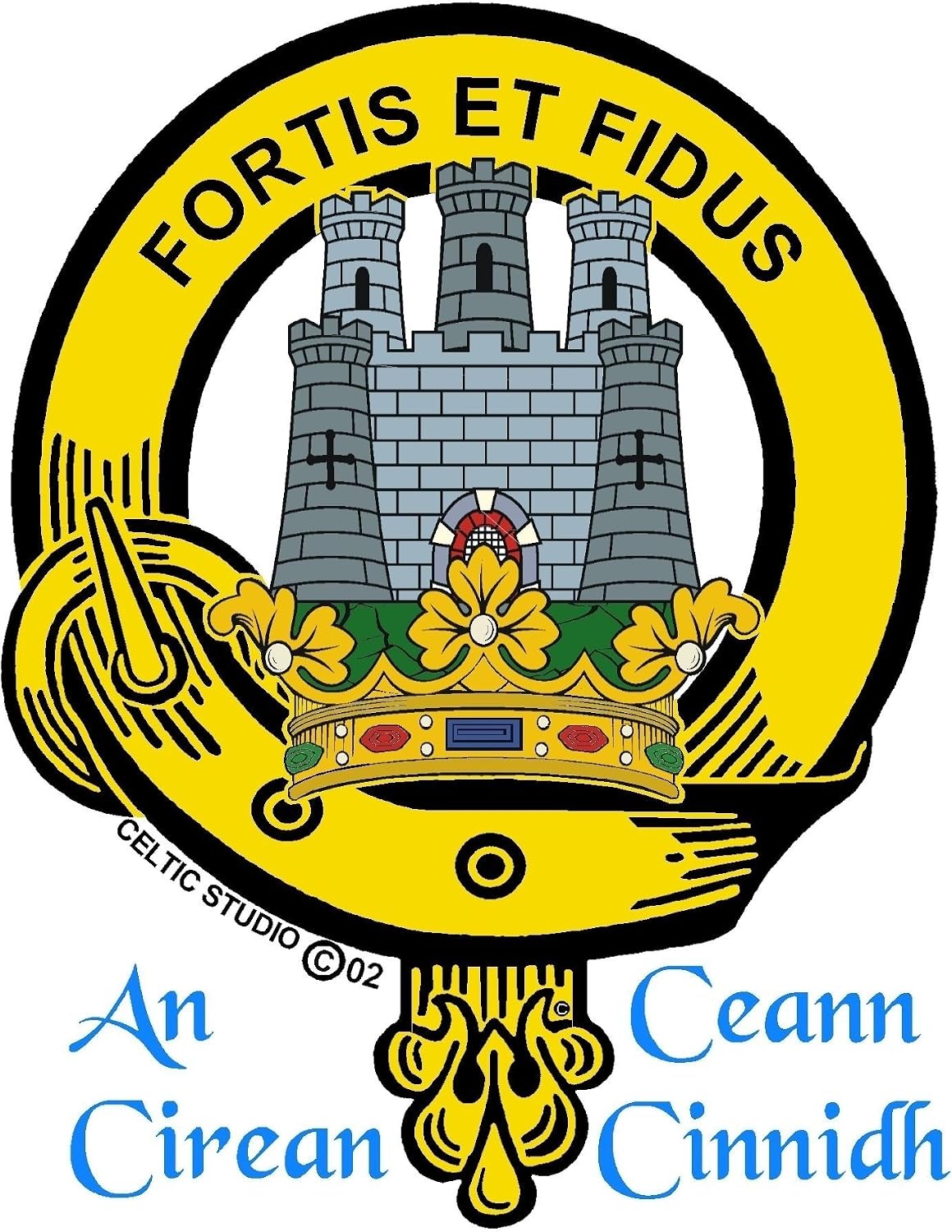 HOTMacLachlan Scottish Clan Crest Badge Sporran