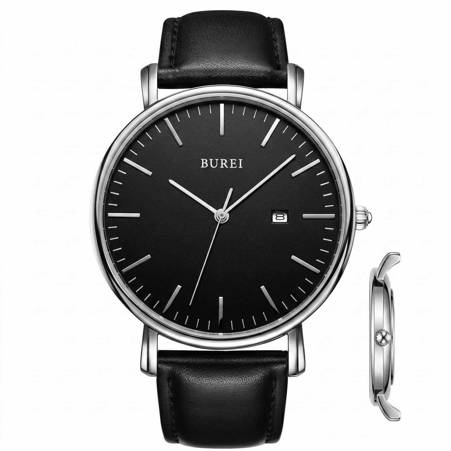 HOTBUREI Men Wrist Watches Fashion Minimalist Thin Analog Quartz Waterproof Watches for Men, Refined Gifts for Men, Boyfriend, Husband, Dad