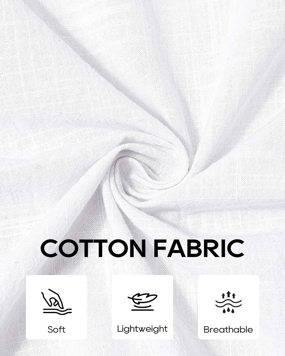 HOTAlimens & Gentle Mens Cotton Linen Textured Shirt Long Sleeve Button Down Shirts Casual Summer Beach Wedding Tops with Pocket
