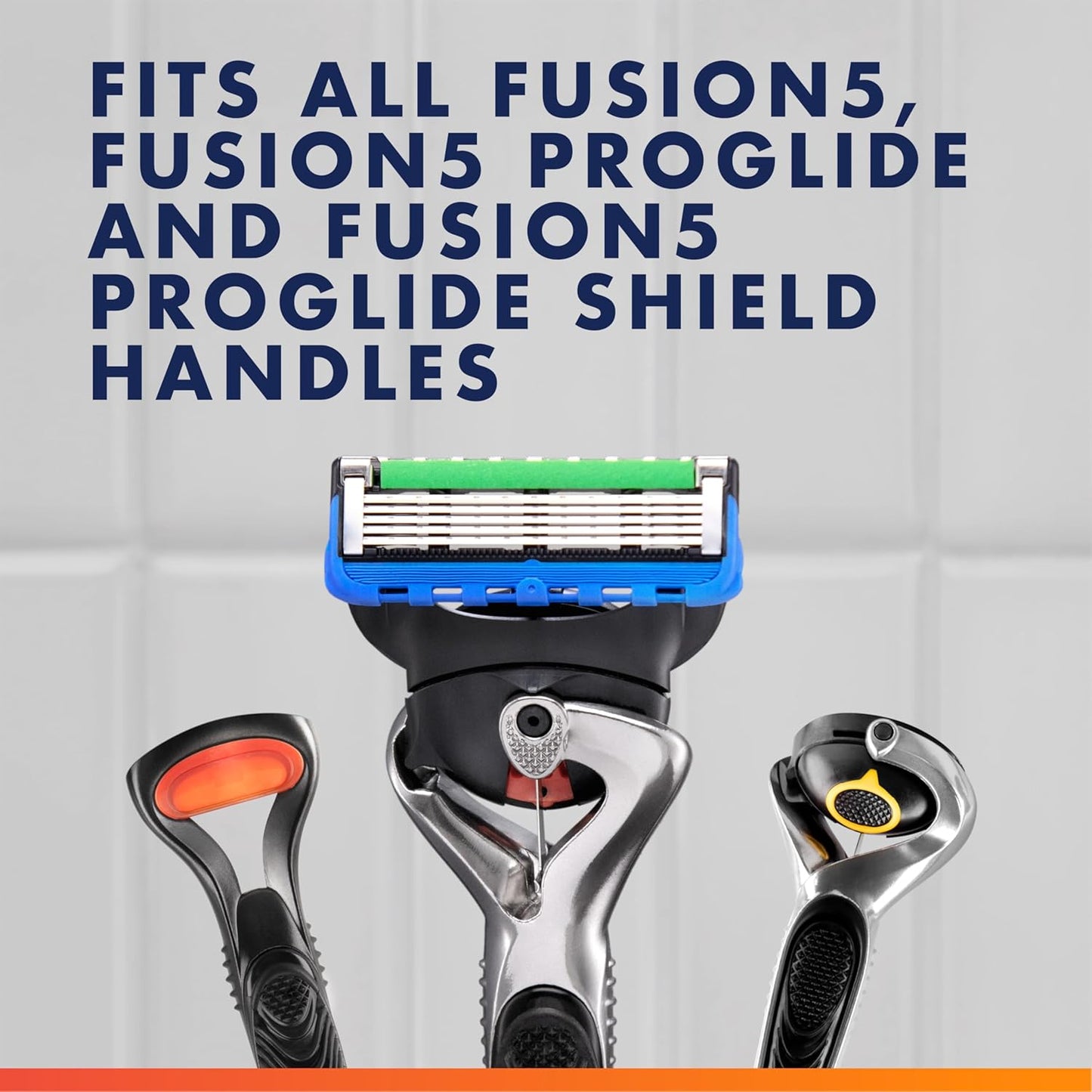 HOTGillette Fusion5 ProGlide Men's 5-Blade Razor Blade Refills with Precision Trimmer, 10 Count