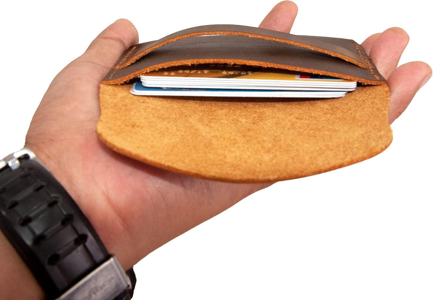 HOTPersonalized Leather Card Holder, Custom Minimalist Cardholder, Credit Card Holder, Slim Card Holder Gift, Credit Card Holder, Small Leather Card Wallet,Business Card Case