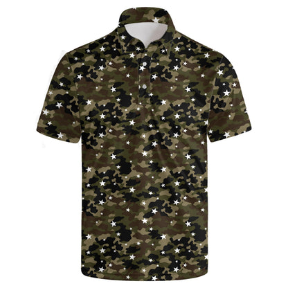 HOTGolf Polos for Men Funny Moisture Wicking Golf Shirts Performance Quick-Dry Polo Shirts Short Sleeve