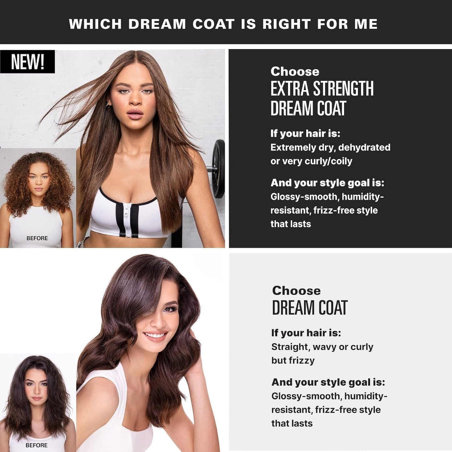 HOTCOLOR WOW Extra Strength Dream Coat, Ultra-Moisturizing Anti-Humidity Treatment with Heat Protectant for Glassy, Frizz-Prone Hair