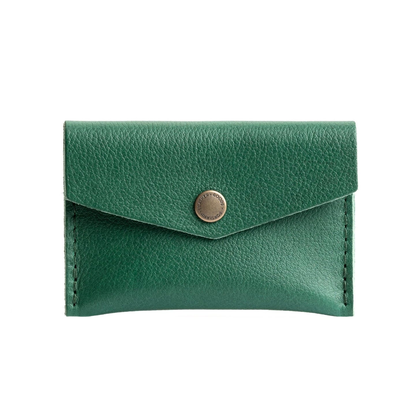 HOTPortland Leather Goods Mini Envelope Wallet for Women – Handmade from the Finest Full-Grain Hides – Features Two Interior Pockets with Secure Snap Closure – Cognac
