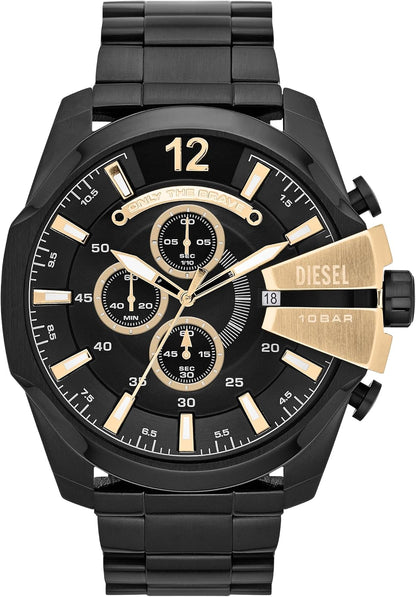 HOTDiesel Mega Chief Watch for Men, Chronograph Men's Watch