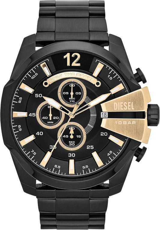HOTDiesel Mega Chief Watch for Men, Chronograph Men's Watch