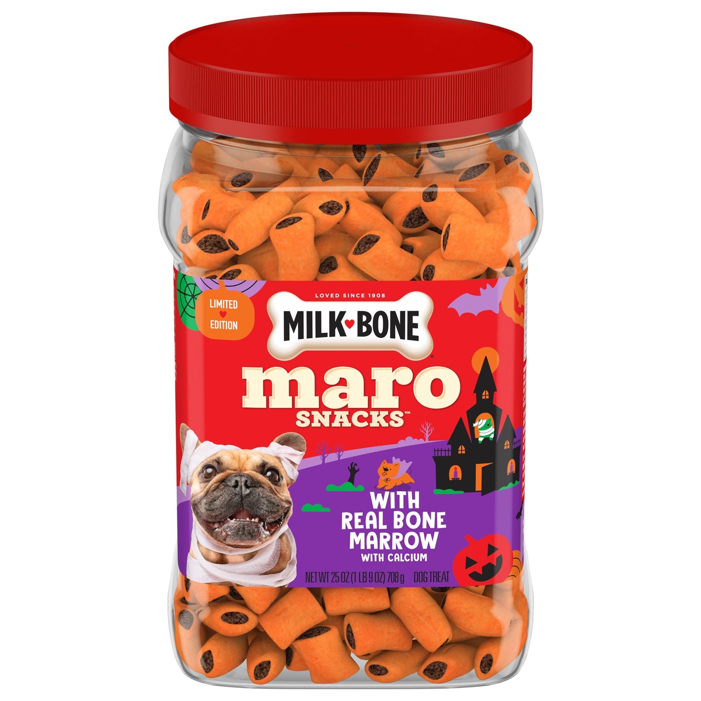 HOTMilk-Bone MaroSnacks Small Dog Treats with Real Bone Marrow, 40 Oz. Canister | Dog treats with 12% protein