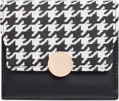 HOTFOXLOVER Small Wallet for Women RFID Blocking Credit Card Case Tri-fold Women's Wallet