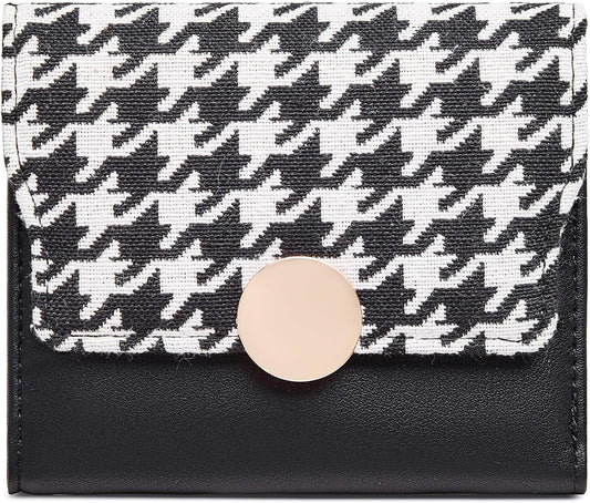 HOTFOXLOVER Small Wallet for Women RFID Blocking Credit Card Case Tri-fold Women's Wallet