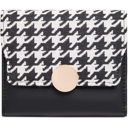 HOTFOXLOVER Small Wallet for Women RFID Blocking Credit Card Case Tri-fold Women's Wallet
