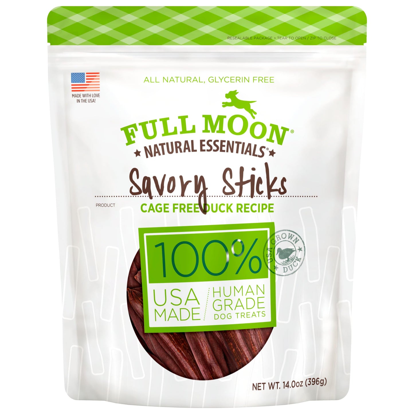 HOTFull Moon All Natural Human Grade Dog Treats, Essential Beef Savory Sticks, 22 Ounce, 1.375 Pound (Pack of 1)