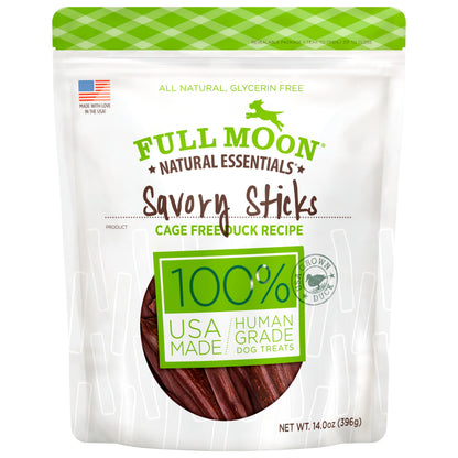 HOTFull Moon All Natural Human Grade Dog Treats, Essential Beef Savory Sticks, 22 Ounce, 1.375 Pound (Pack of 1)