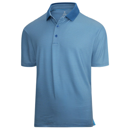 HOTAlex Vando Mens Golf Shirt Moisture Wicking Quick-Dry Short Sleeve Polo | UPF40,Soft & stretch,Sweat resistant,Multi-scene sports & office apparel