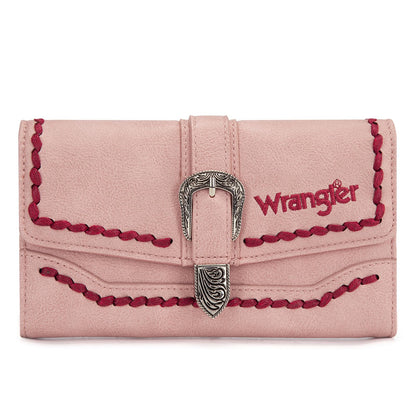 HOTMontana West Wrangler Wallets for Women Western Buckle RFID Blocking Wallet Credit Card Holder