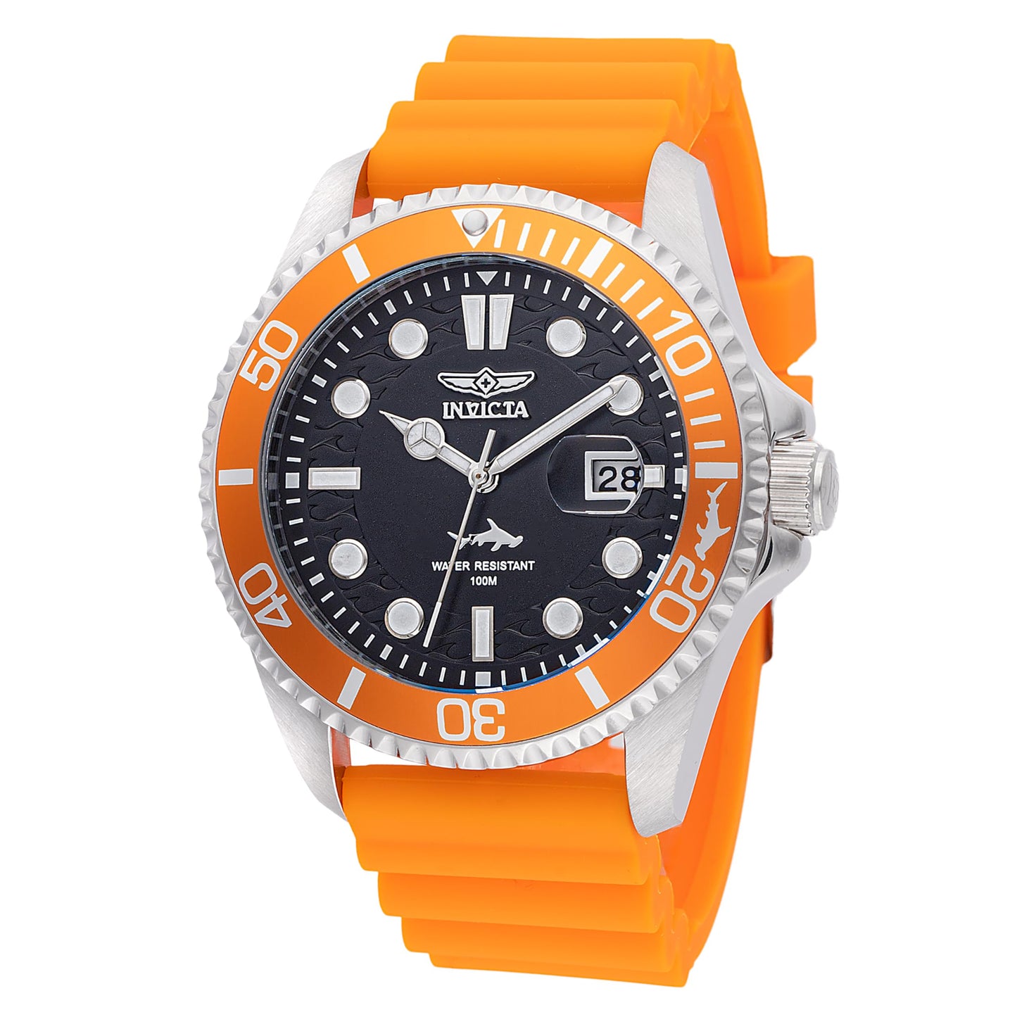 HOTInvicta Pro Diver Men 43mm Stainless Steel Steel Black dial