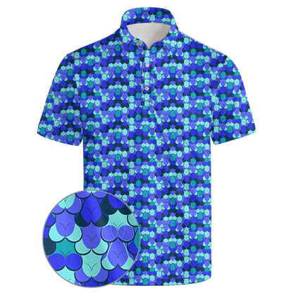 HOTGolf Polos for Men Funny Moisture Wicking Golf Shirts Performance Quick-Dry Polo Shirts Short Sleeve