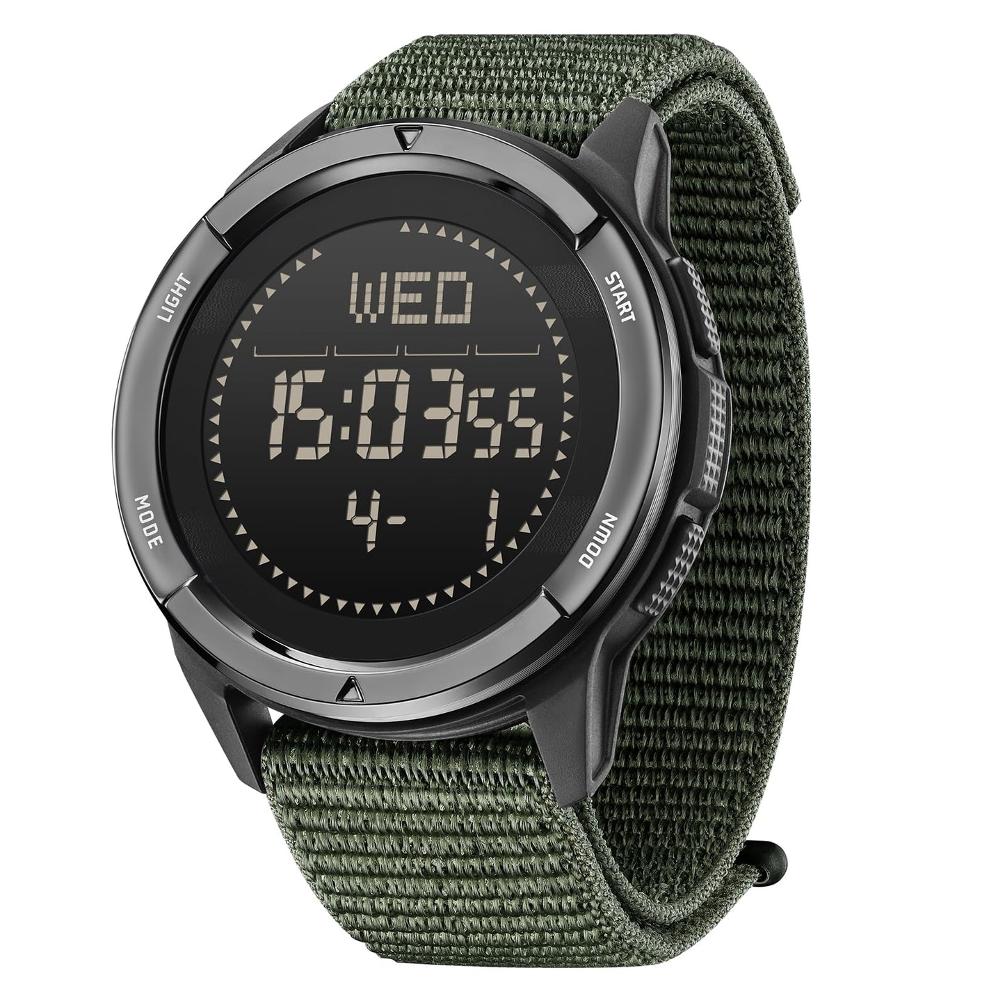 HOTNORTH EDGE ALPS Outdoor Digital Watch for Men | No app or charging, compass, step tracking and 50M water resistance