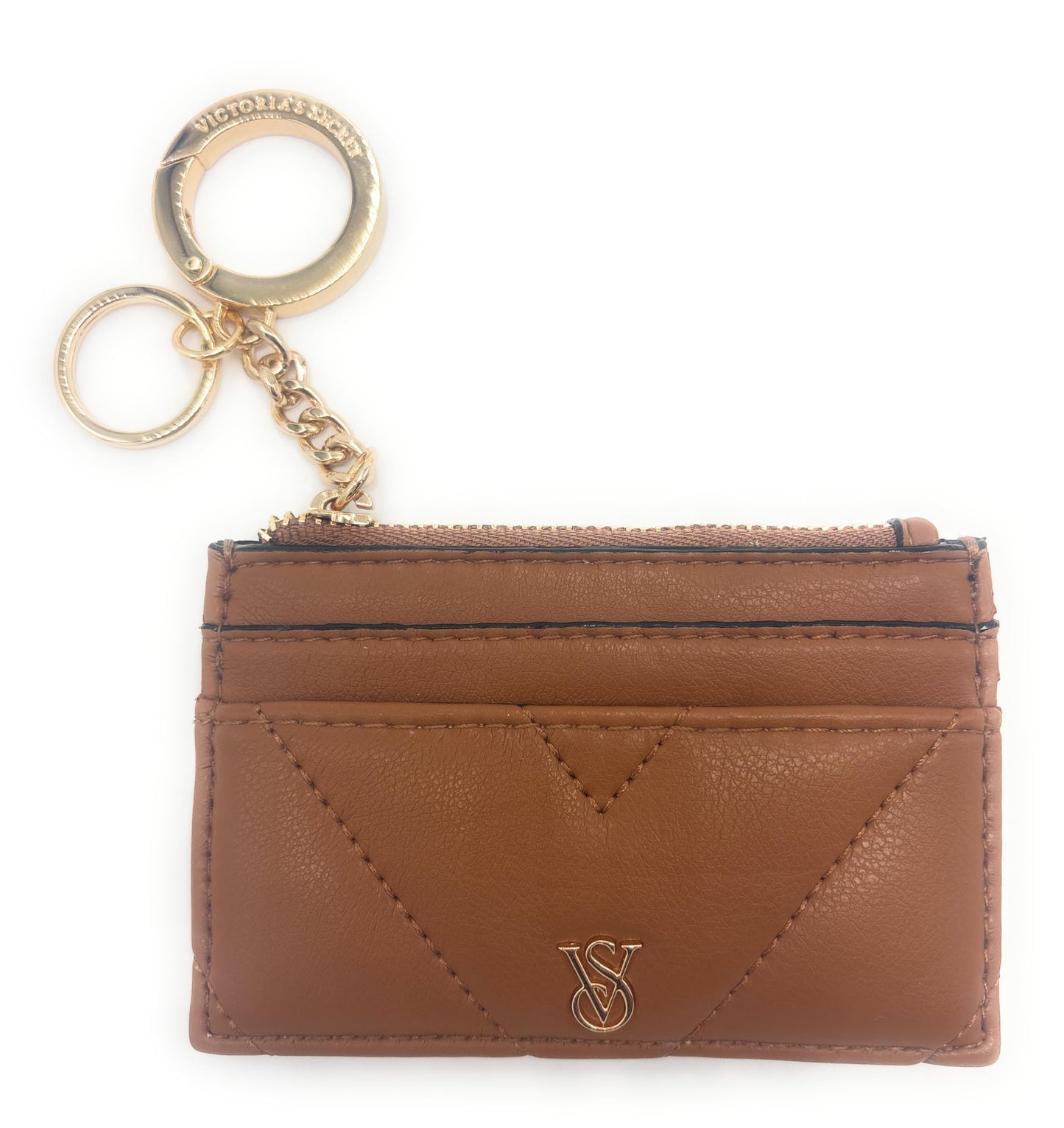 HOTVictoria's Secret The Victoria Card Case Keychain (Lt. Pink/Pink)