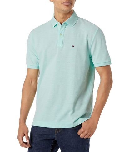 HOTTommy Hilfiger Men's Short Sleeve Cotton Pique Polo Shirt in Classic Fit