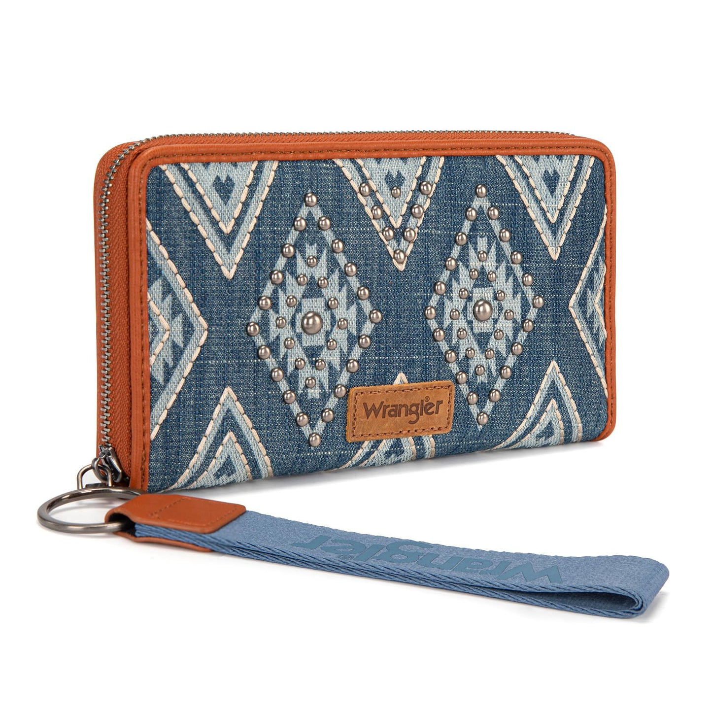 HOTMontana West X Wrangler Large Womens Wallet Western Tooling Flower Wallets, Card Cases & Money Organizers Bifold Card Cash Phone Wallet Ladies Female Travel Clutch Wallets with RFID Lining