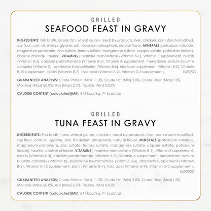 HOTPurina Fancy Feast Grilled Wet Cat Food Seafood Collection in Wet Cat Food Variety Pack - (Pack of 24) 3 oz. Cans