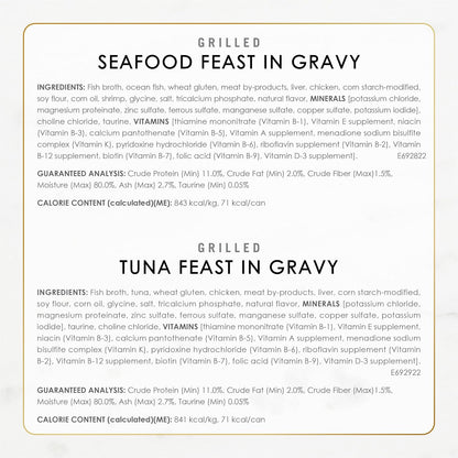 HOTPurina Fancy Feast Grilled Wet Cat Food Seafood Collection in Wet Cat Food Variety Pack - (Pack of 30) 3 oz. Cans