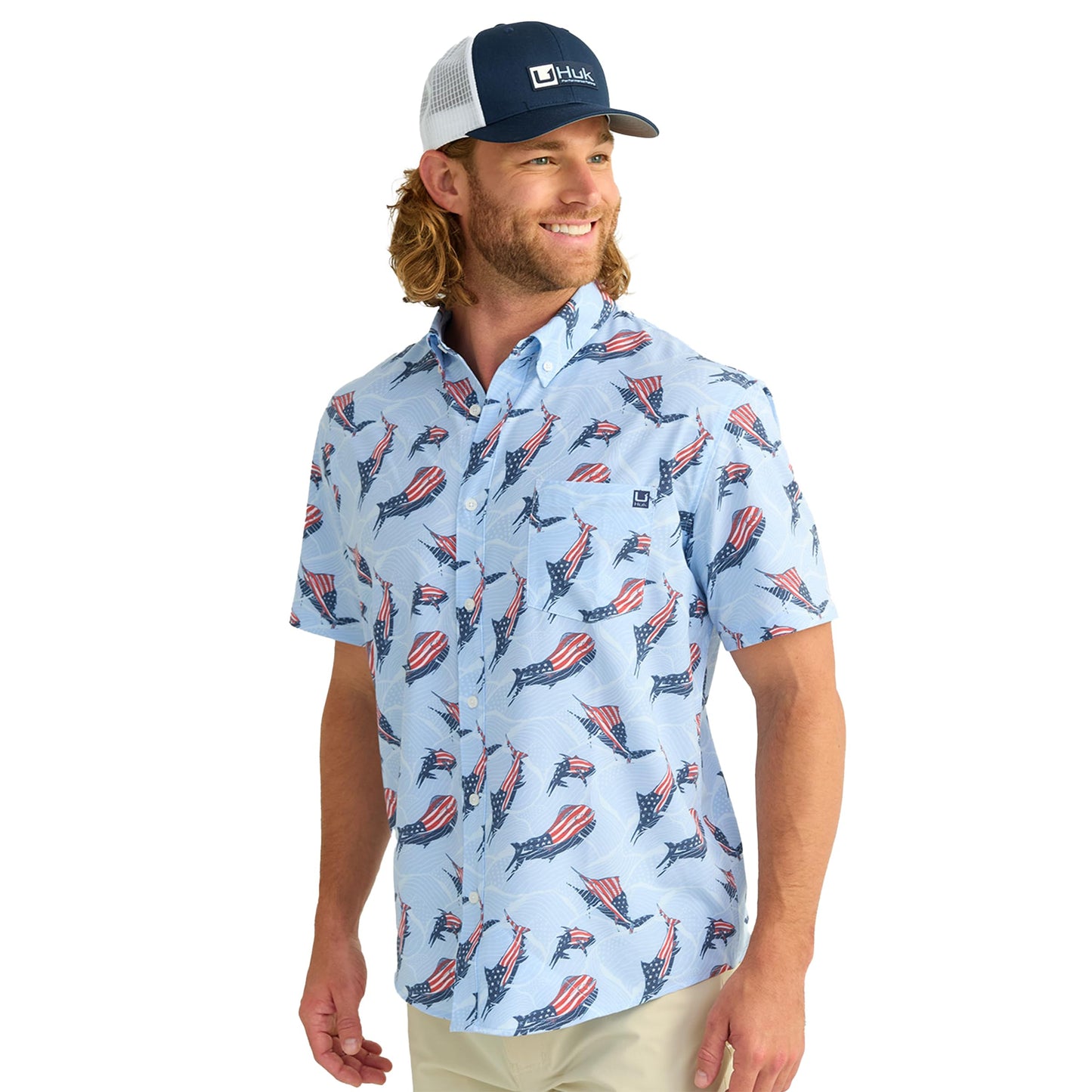 HOTHUK Mens Kona Short Sleeve Shirt | Performance Button Down