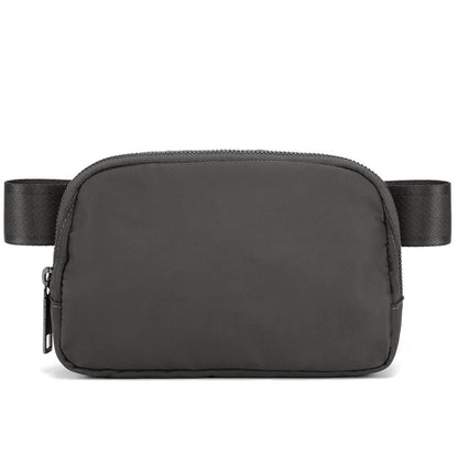 HOTYOSHUYUKI Fanny Pack Crossbody Bag Trendy Waterproof Small Sling Cross Body Purse for Women Men Fashion Waist Packs Mini Belt Pouch Chest Bum Hip Bag Lulu Dupes for Travel Vacation Running Black