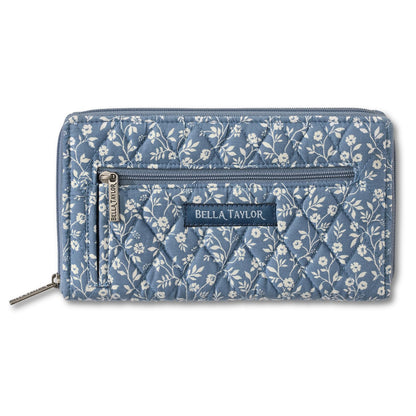 HOTBella Taylor Wrist Strap Wallet, Quilted Wristlet for Women | Lightweight, RFID blocking wristlet wallet, 11 card organizer, 4 cash/receipt slots, secure zipper, holds more, stays slim