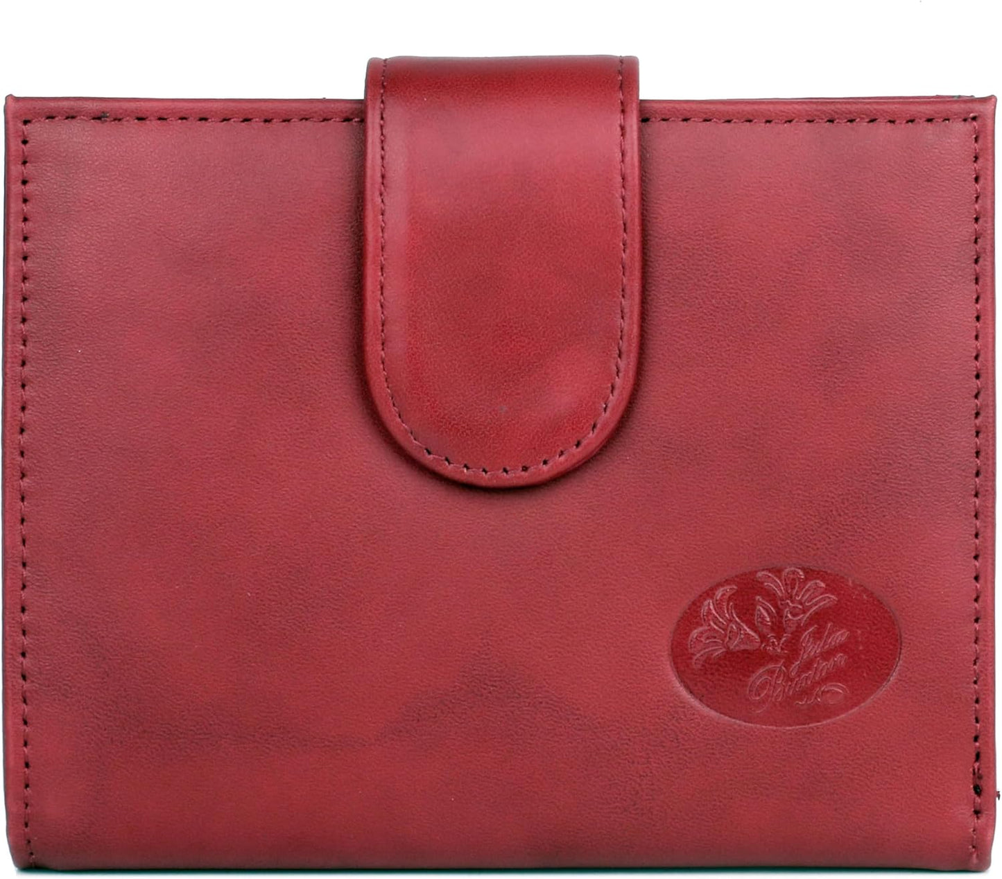 HOTJulia Buxton Heiress Women Genuine Leather RFID Wallet Red