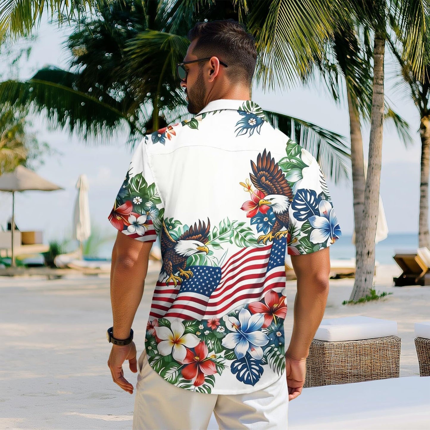 HOT250Th Anniversary USA Hawaiian Shirt for Men, 1776-2026 Patriotic Short Sleeve Shirt, Independence Day Gifts