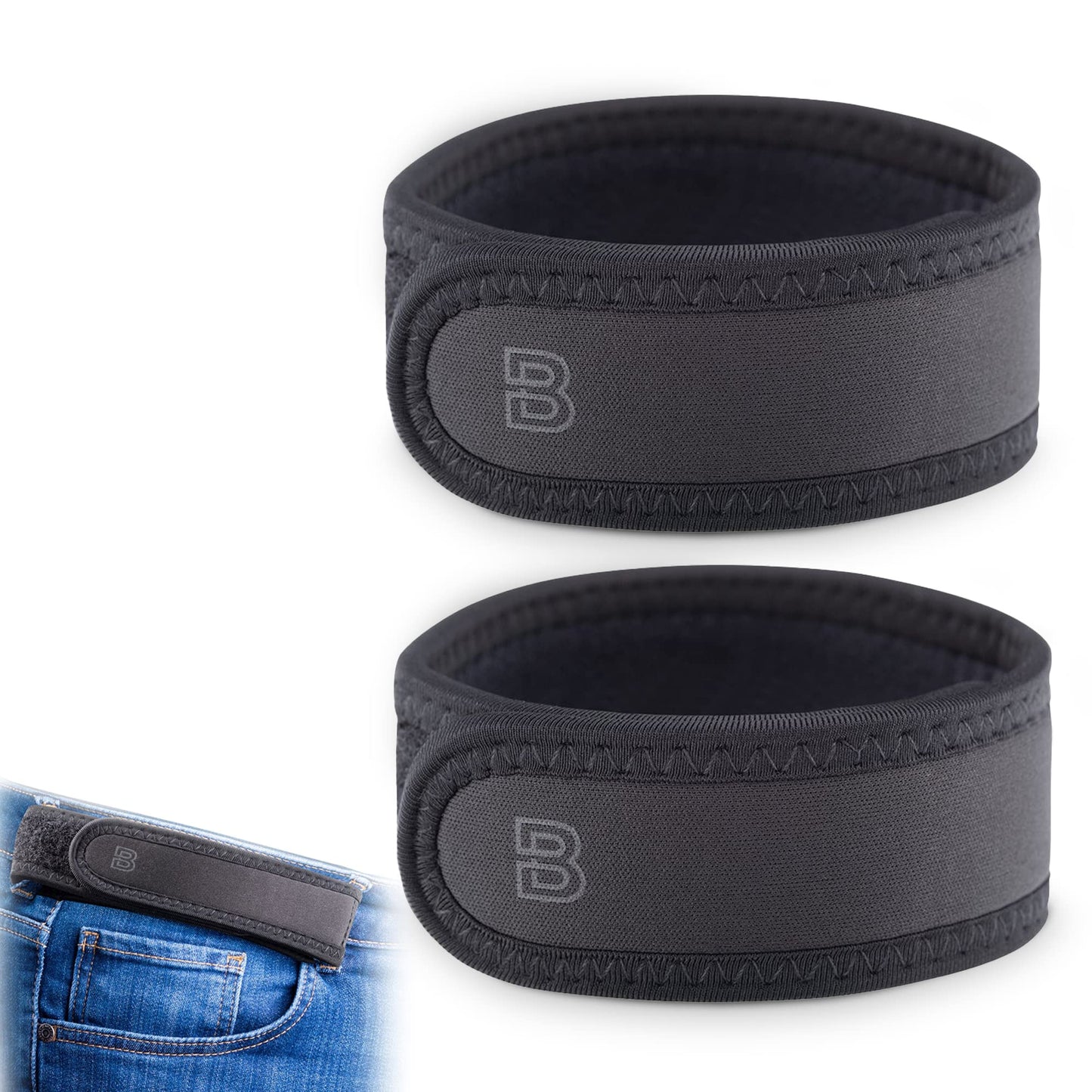 HOTBeltBro Pro for Men and Women Elastic No Buckle Invisible Belt Patented Metal Free TSA Soft Adjustable Side Tactical Belt