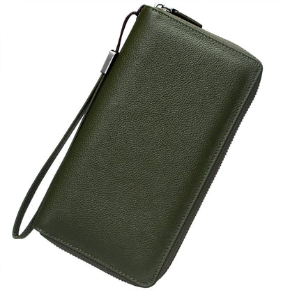HOTBveyzi Women RFID Blocking Wallet Leather Zip Around Phone Clutch Large Capacity Ladies Travel Purse Wristlet