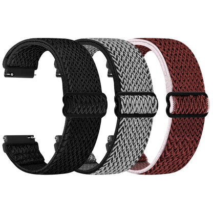 HOTTumpCez Quick Release Watch Band - Choice of Width -18mm 19mm 20mm 22mm 24mm Watch Bands, Solo Loop Adjustable Elastic Nylon Watch Straps Replacement Wristband for Men Women