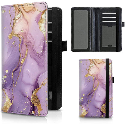 HOTFUYOCWE Leather Checkbook Covers for Men Women Check book Holder Cover Wallets for Personal Checkbook Duplicate Checks with RFID Blocking & Elastic Strap-Beautiful Black Horse