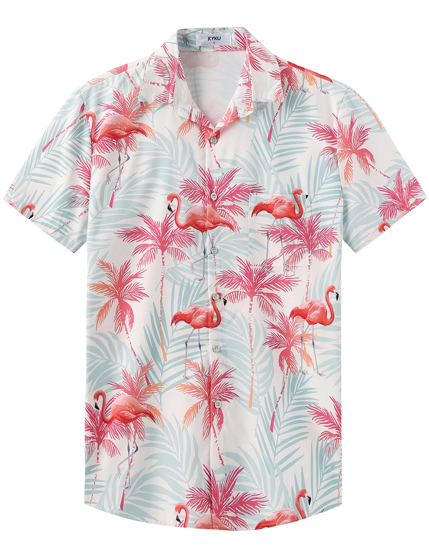 HOTKYKU Hawaiian Shirt for Men: Beach Vacation Summer Short Sleeve Button Down Mens Shirts Casual Stylish