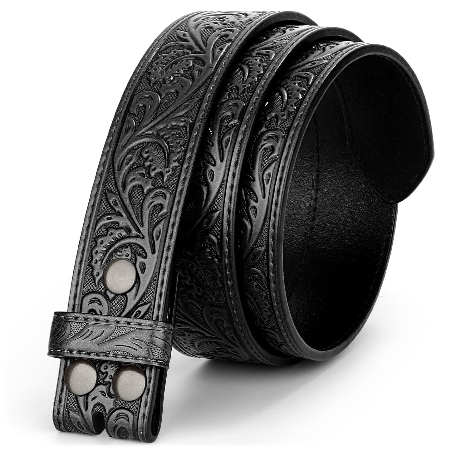 HOTBELTROAD Western Leather Belt Strap for Men Women Cowboy Cowgirl Leather Mens Belts for Jeans Birthday Christmas Belt Gifts