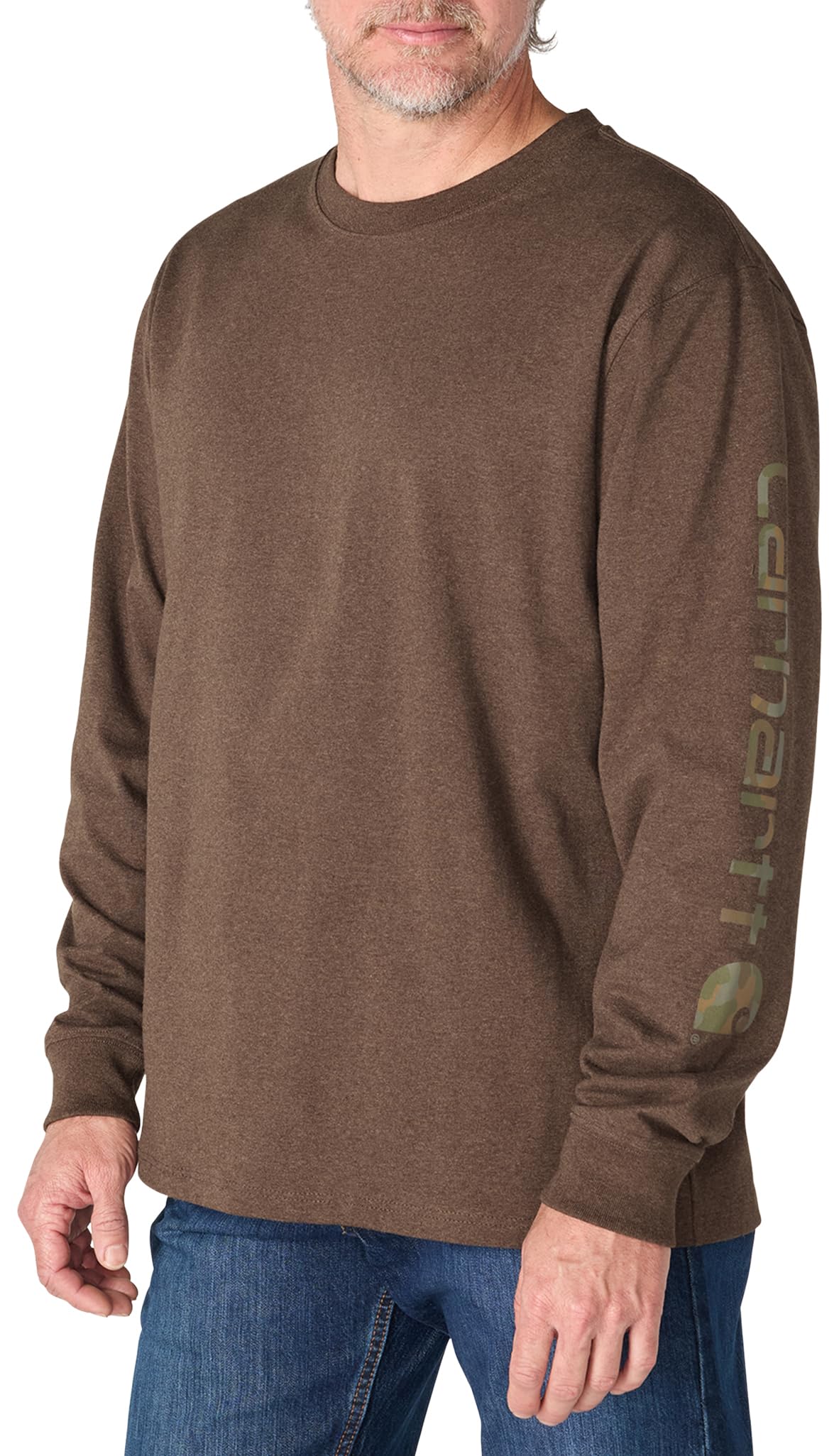 HOTCarhartt Men's Dearborn Loose Long-Sleeve Logo T-Shirt Closeout